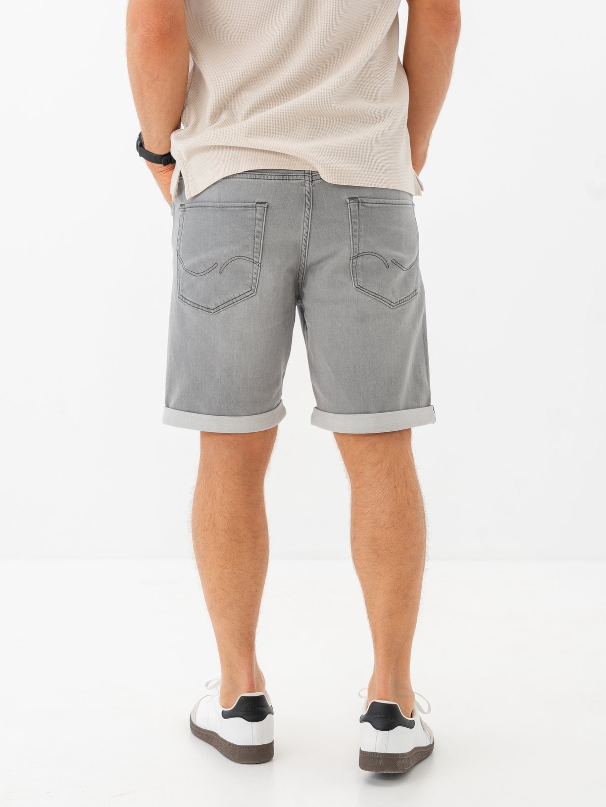 Jack and Jones Rick Icon Shorts Grey Denim