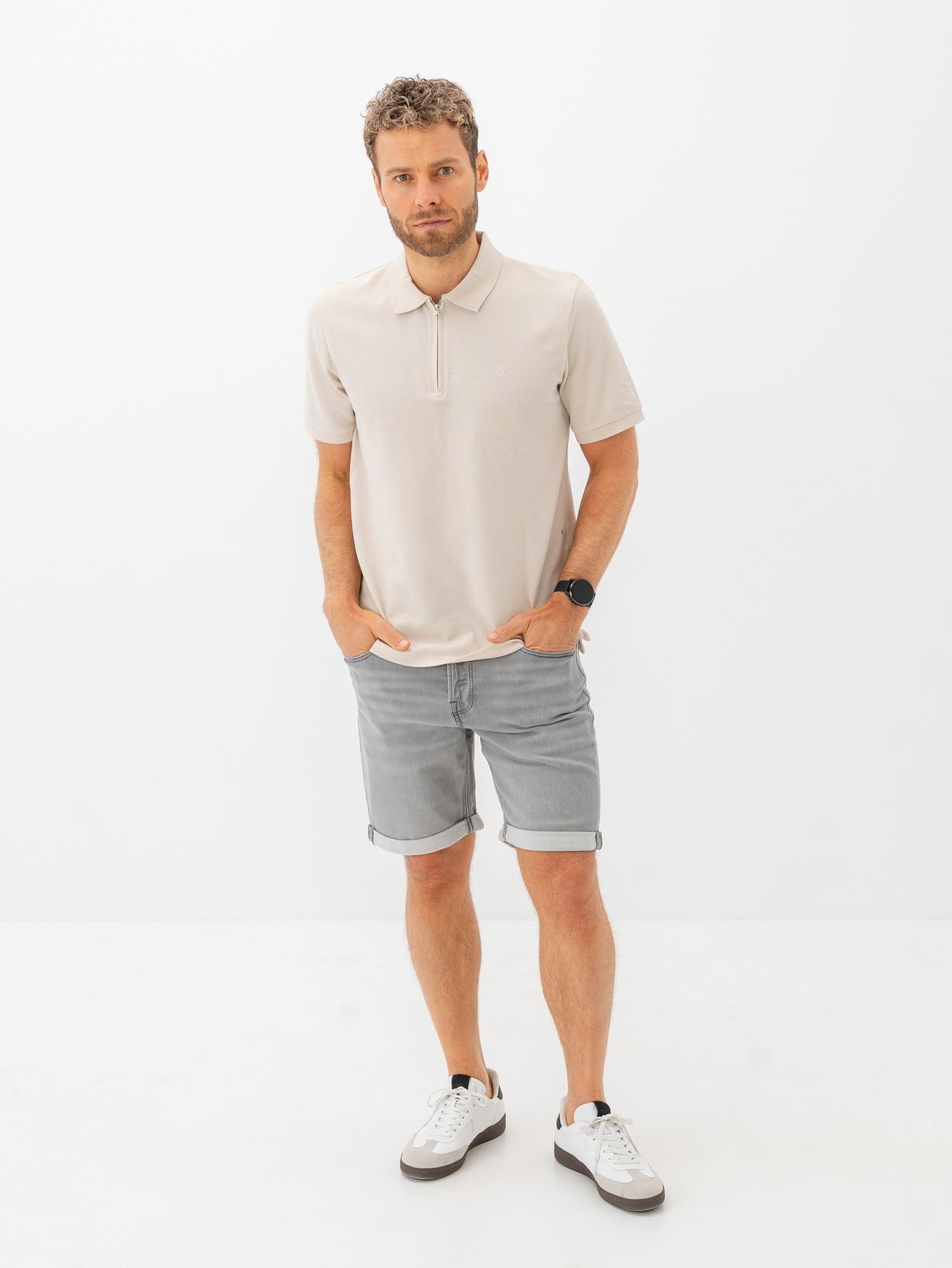Jack and Jones Rick Icon Shorts Grey Denim