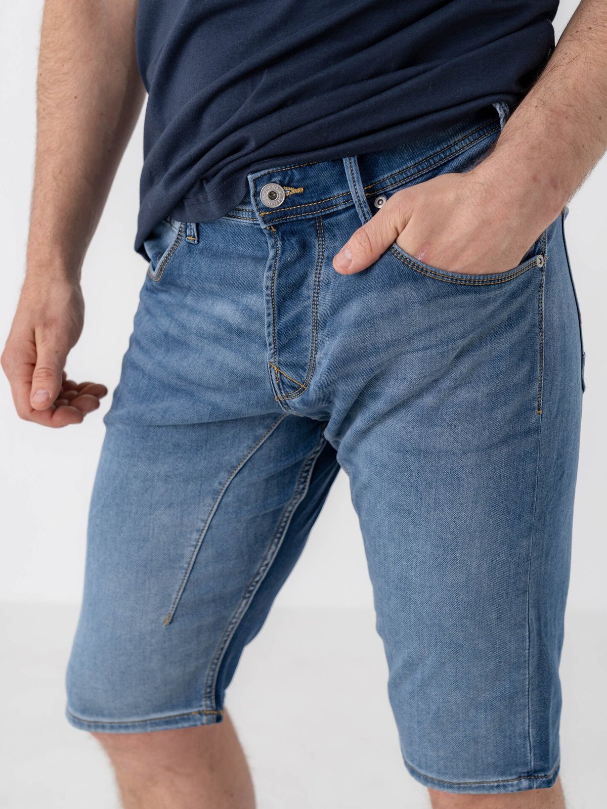 Jack and Jones Scale JJ Long Shorts Blue Denim