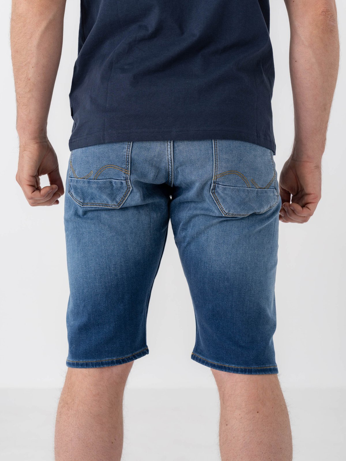 Jack and Jones Scale JJ Long Shorts Blue Denim