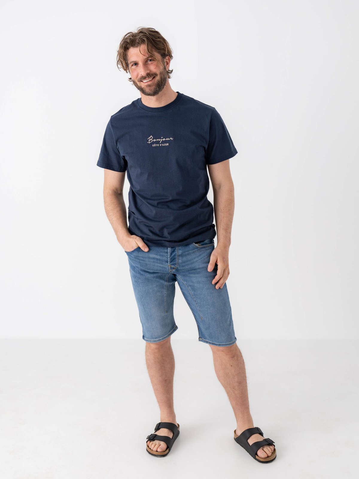 Jack and Jones Scale JJ Long Shorts Blue Denim