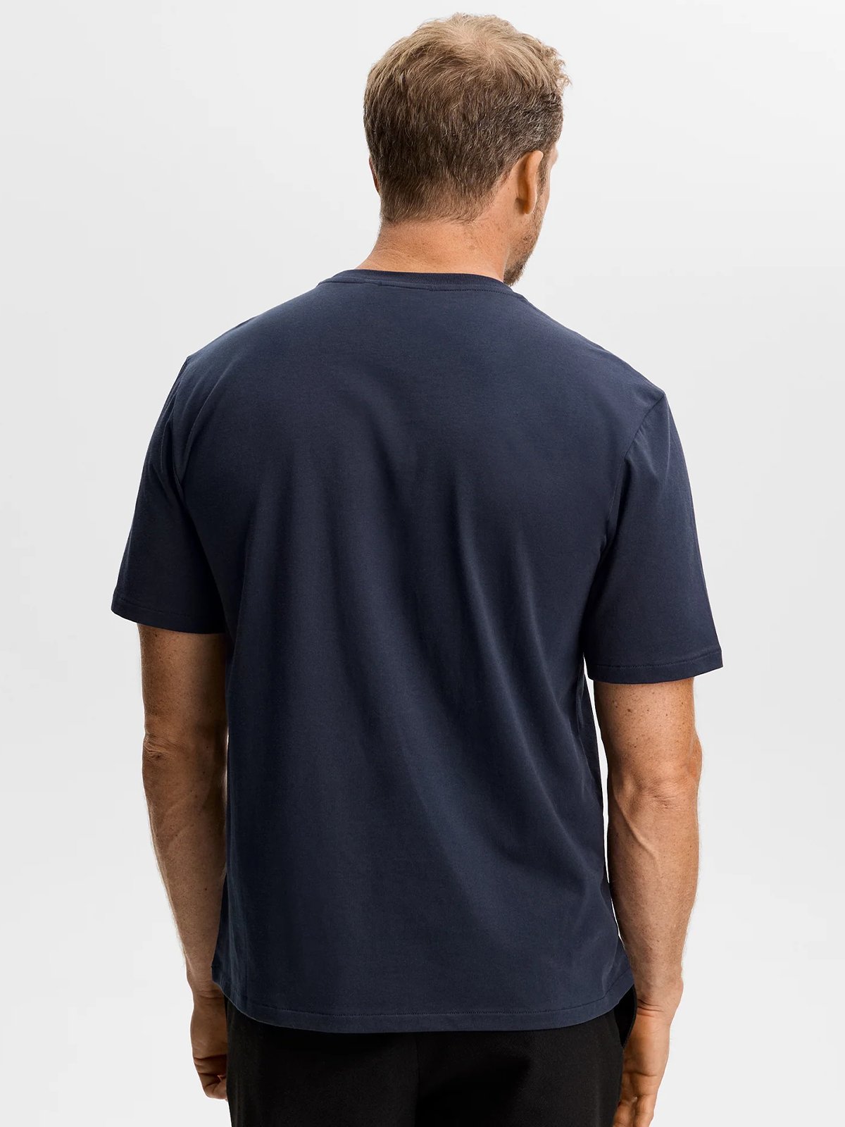 J.LINDEBERG Alpha Graphic Crew Neck Jl Navy