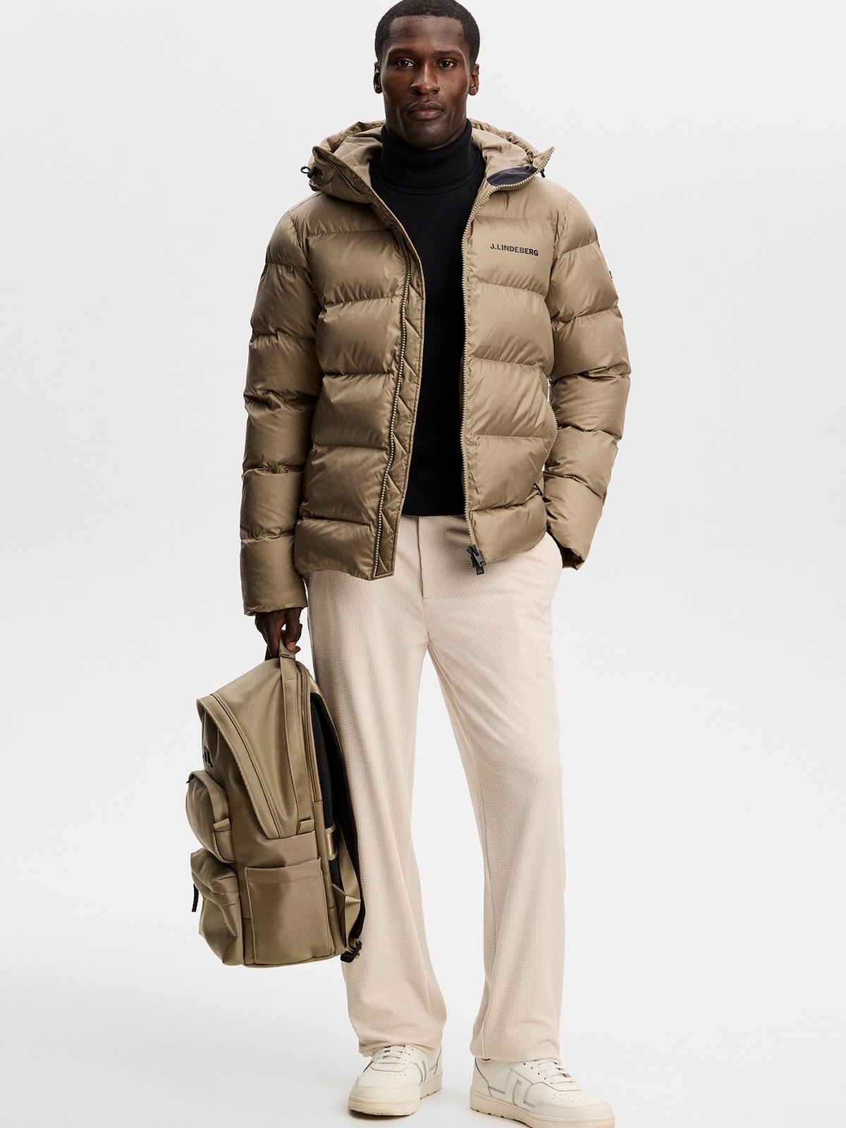 J.LINDEBERG Barek Padded Jacket Brindle