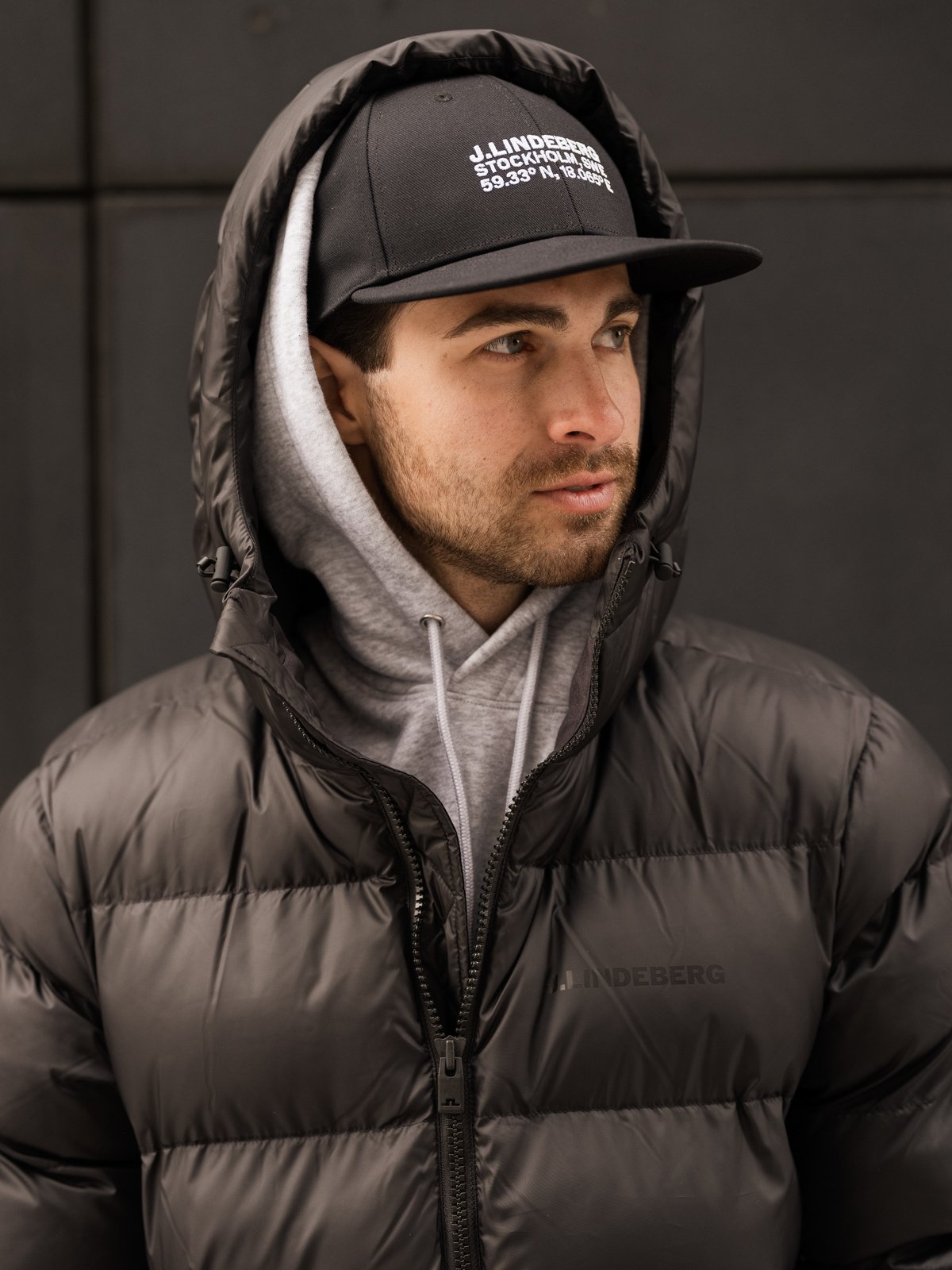 J.LINDEBERG Cyrus Cap Black