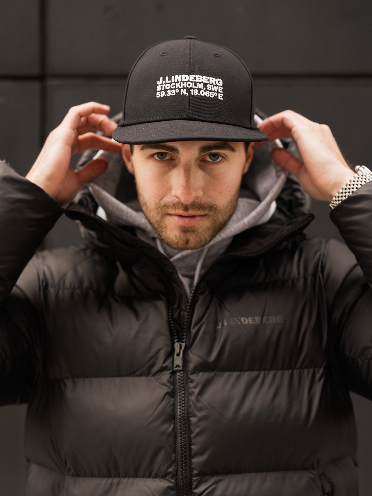 J.LINDEBERG Cyrus Cap Black