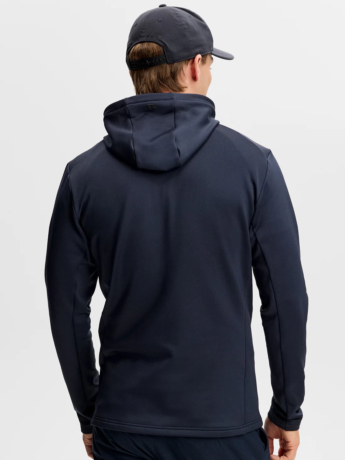 J.LINDEBERG Aerial Quarter Zip Hood JL Navy