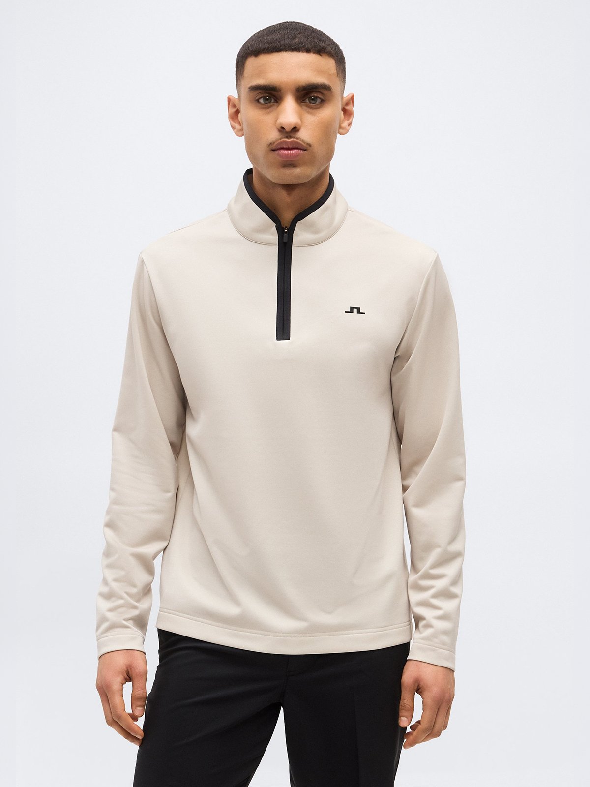 J.LINDEBERG Clide Quarter Zip Mid Layer White