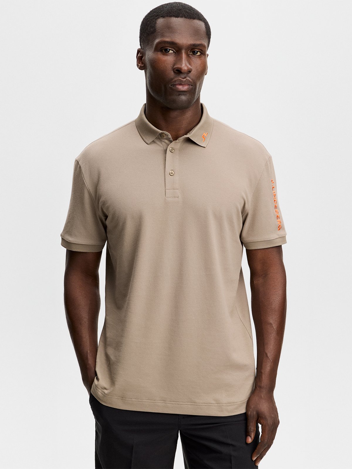 J.LINDEBERG Tour Tech Pique Polo Beige