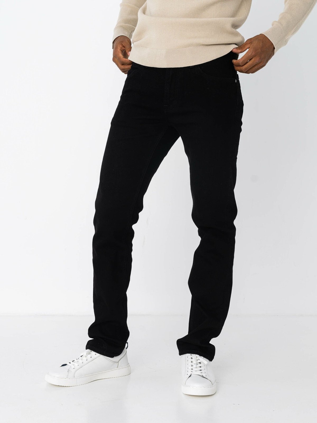 Lee Daren Zip Fly Clean Black