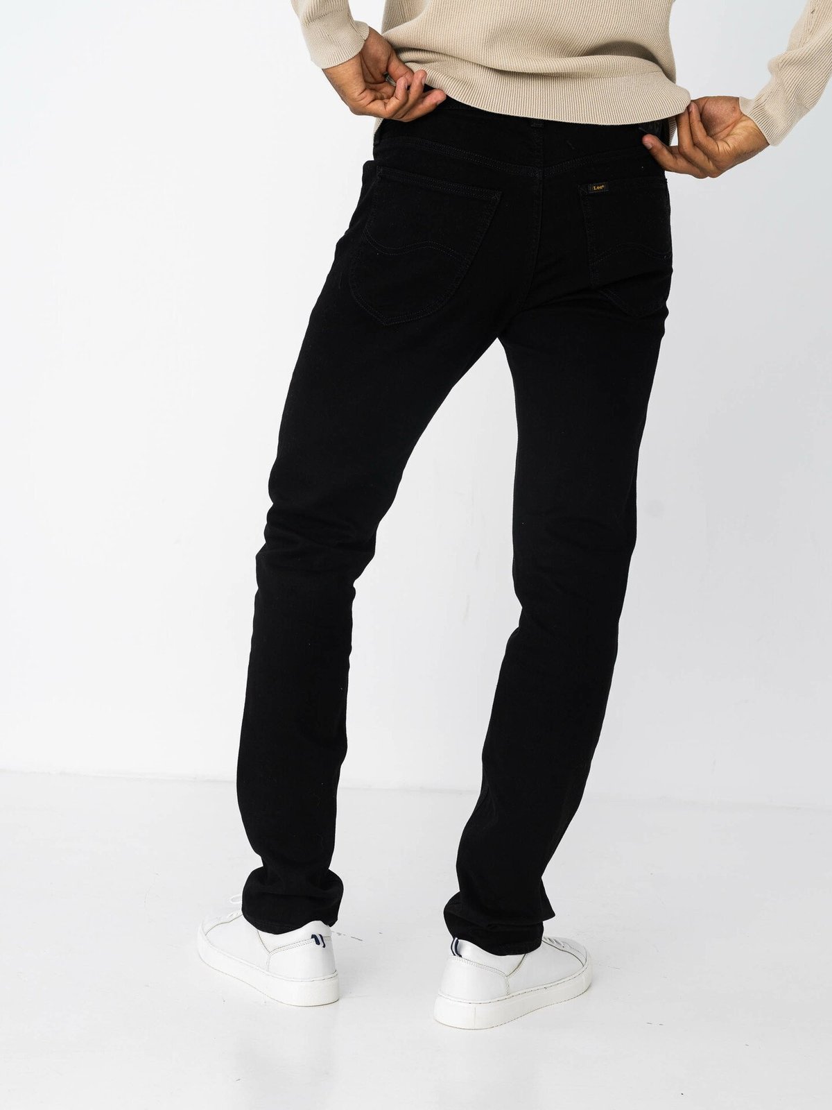 Lee Daren Zip Fly Clean Black