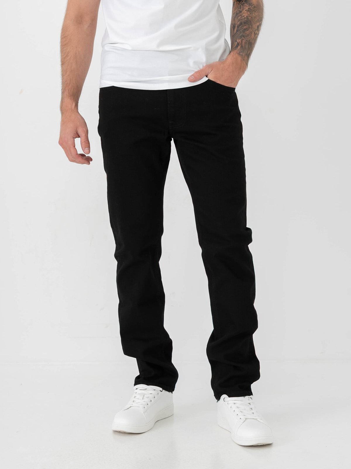 Lee Daren Zip Fly Clean Black