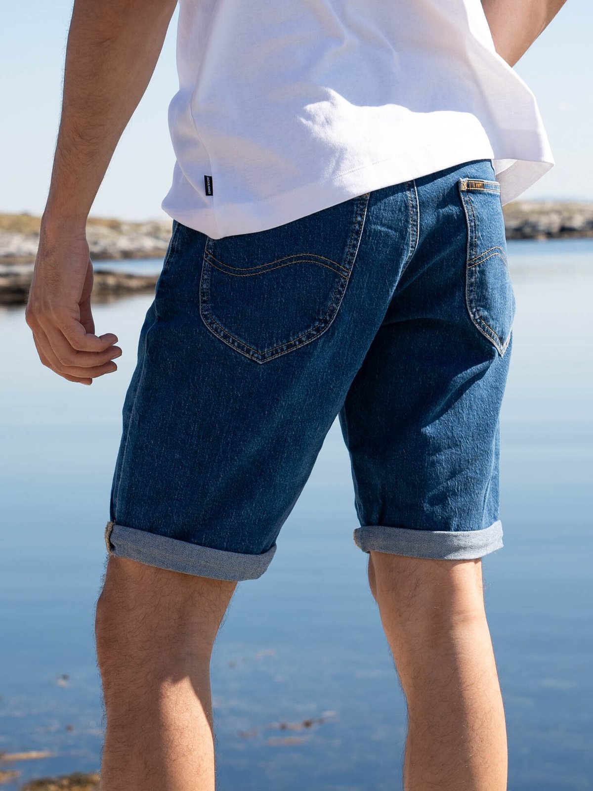 Lee 5 Pocket Short Blue