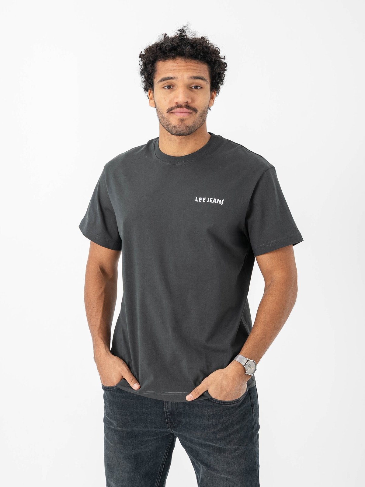 Lee Relaxed Graphic Tee Grå