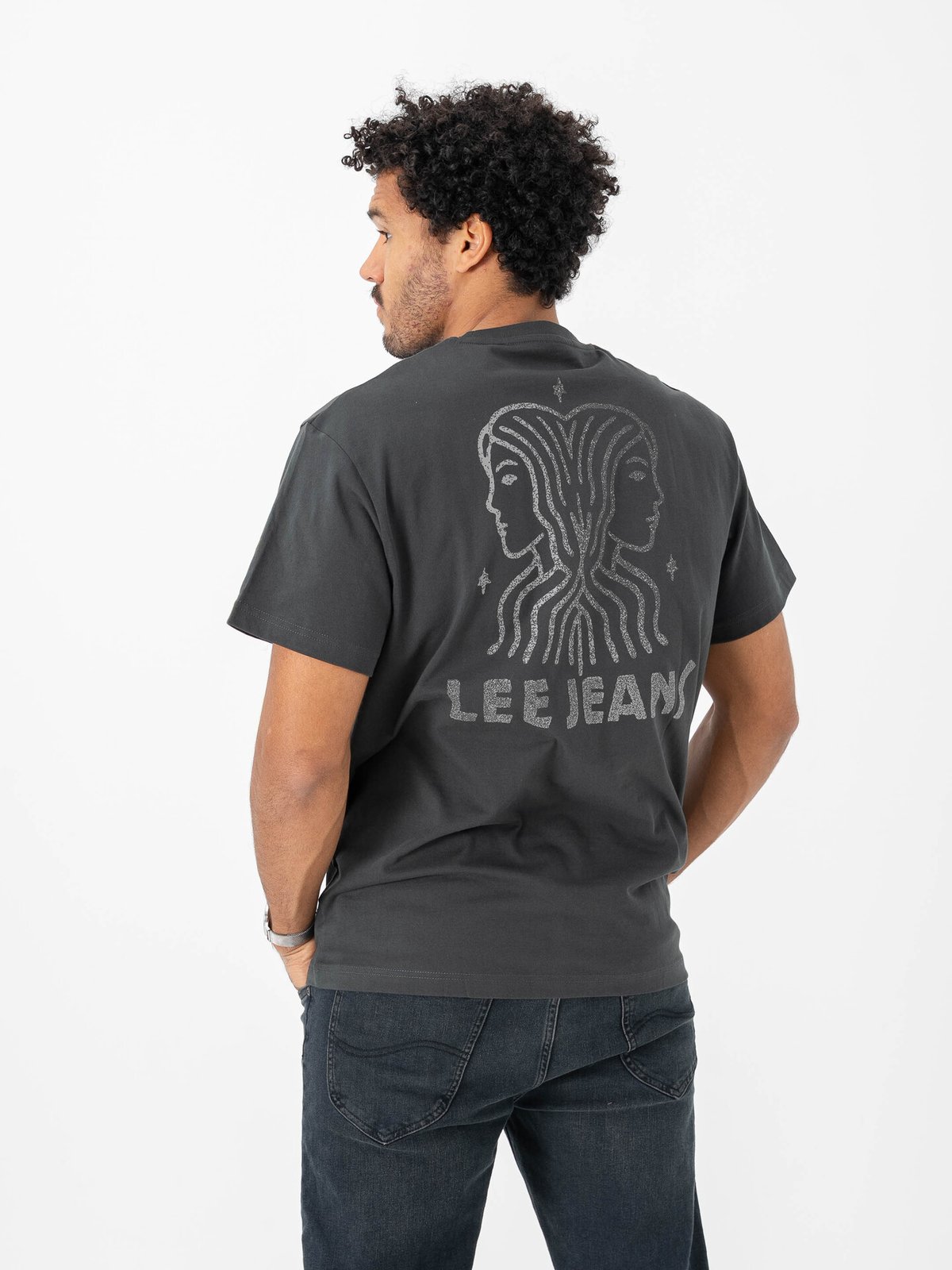 Lee Relaxed Graphic Tee Grå