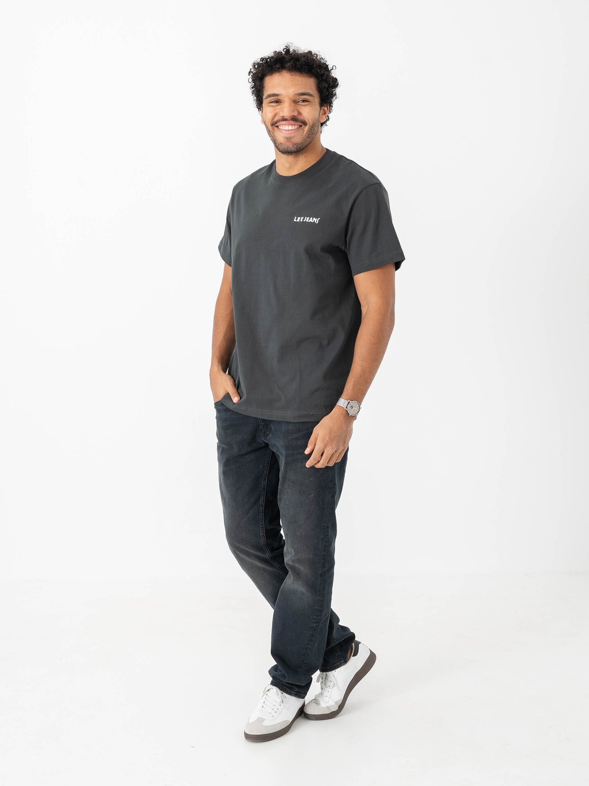 Lee Relaxed Graphic Tee Grå