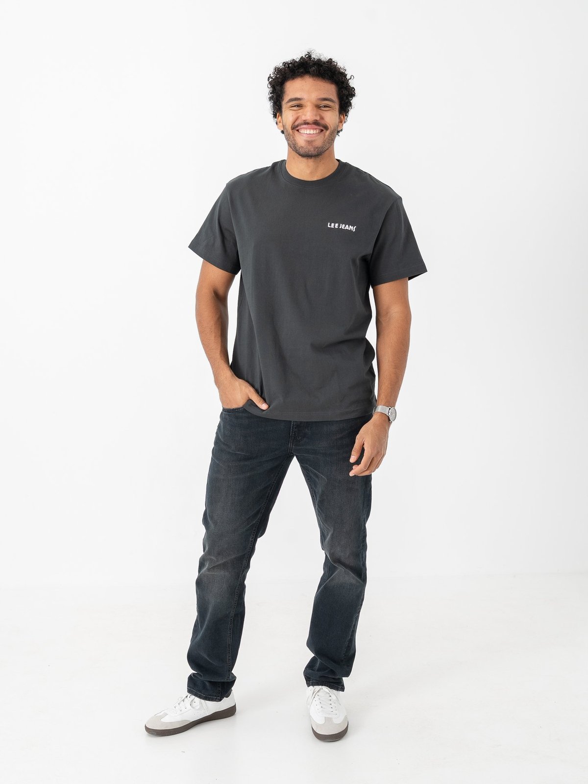 Lee Relaxed Graphic Tee Grå