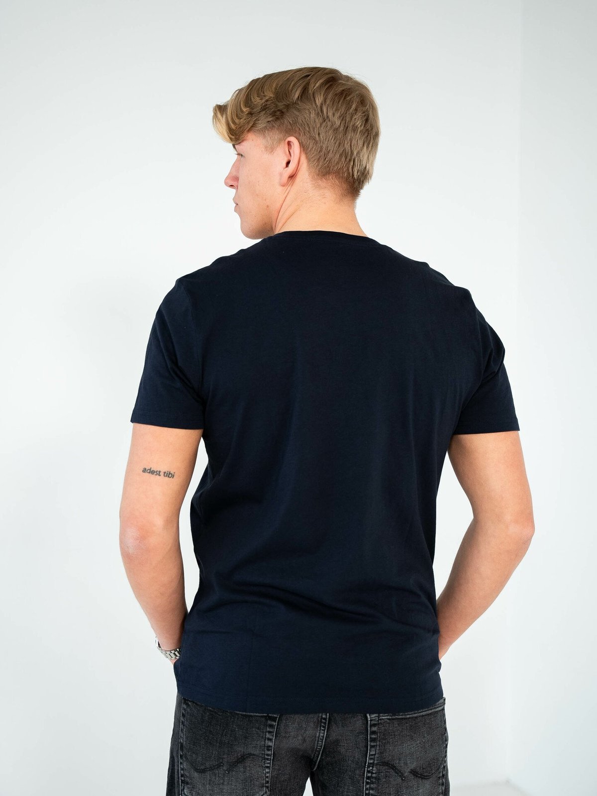 Lee Short Sleeve Patch Logo Tee Navy