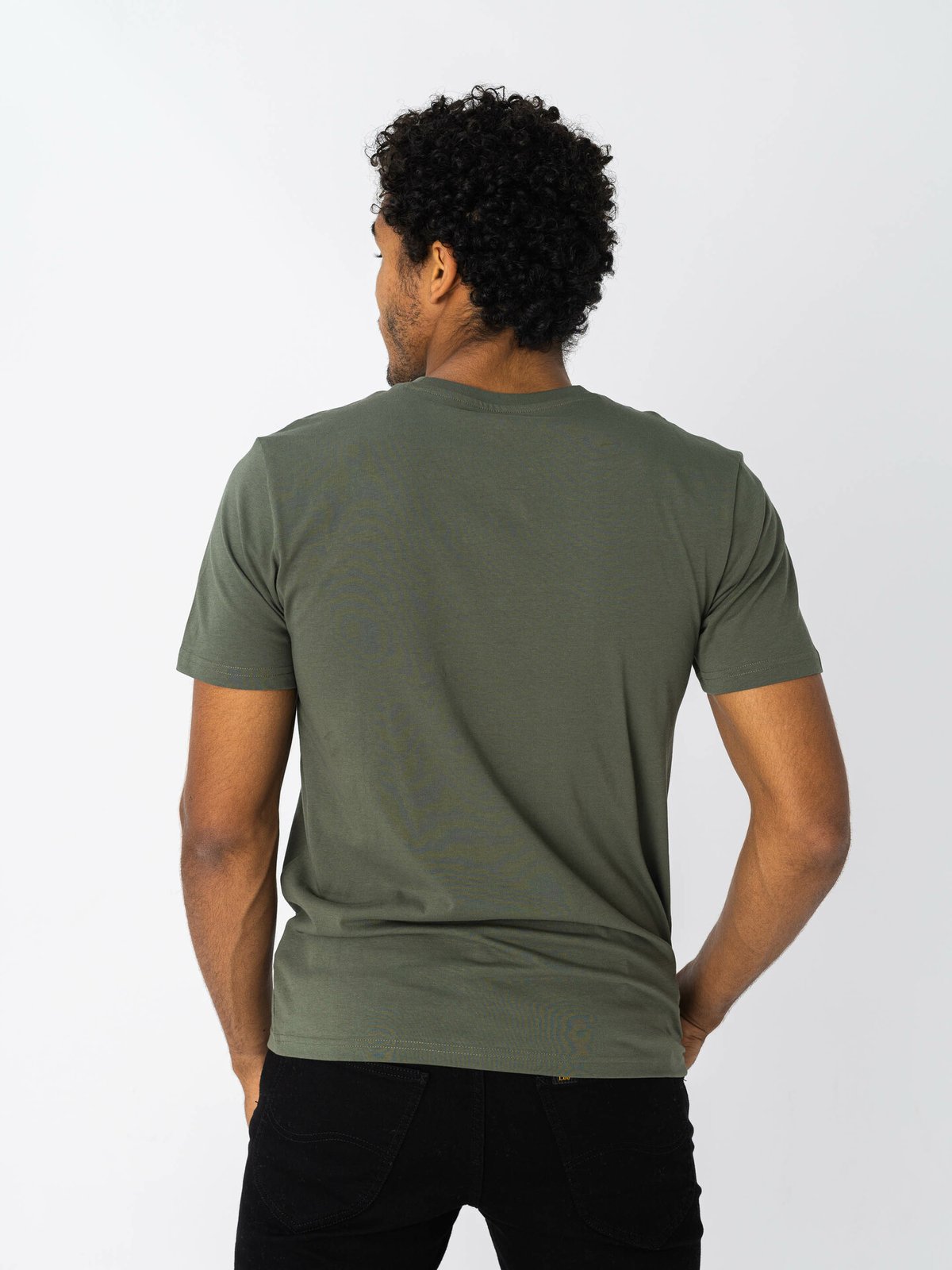 Lee Short Sleeve Patch Logo Tee Olive Grove