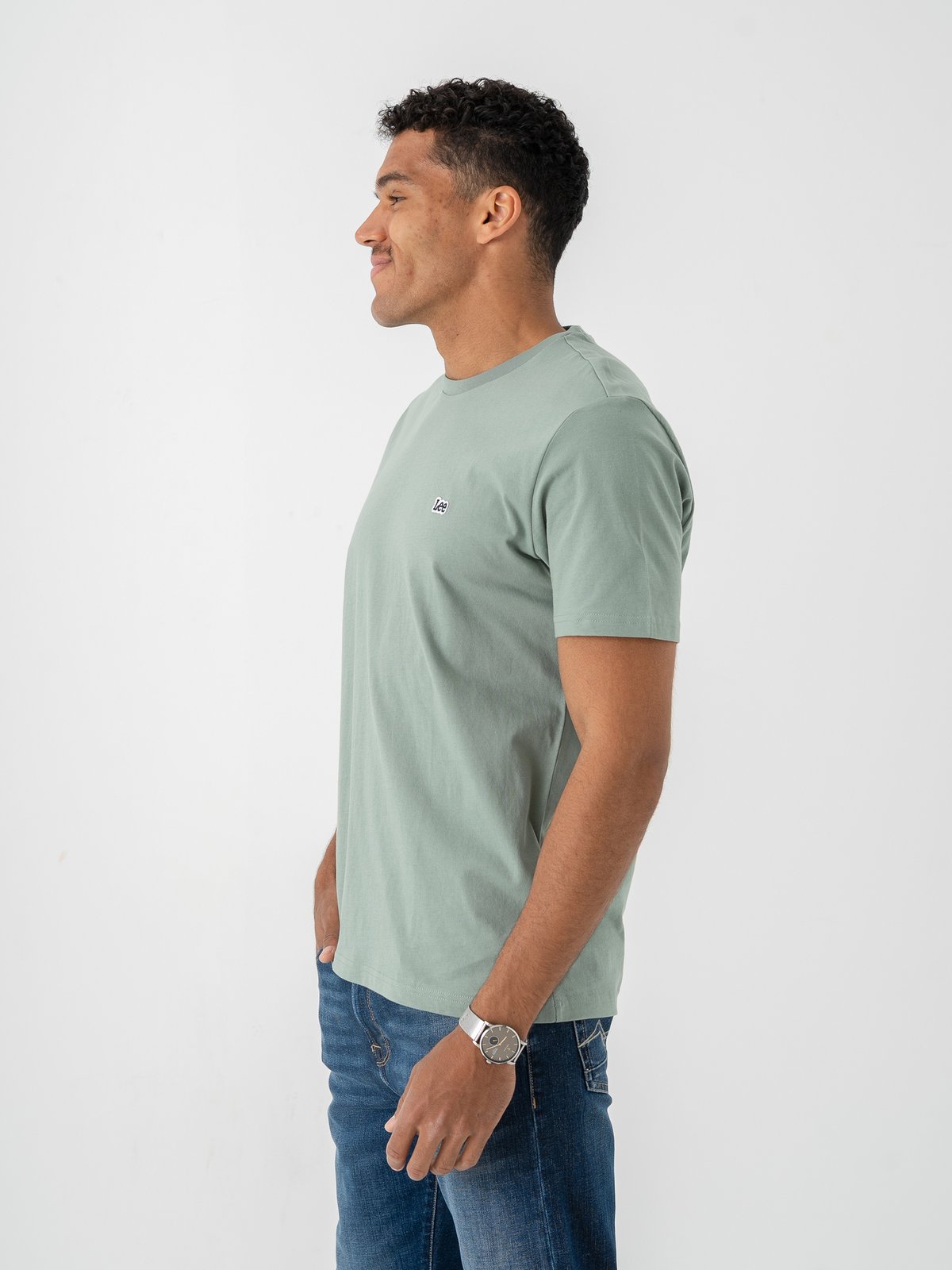 Lee Short Sleeve Patch Logo Tee Desert Sage