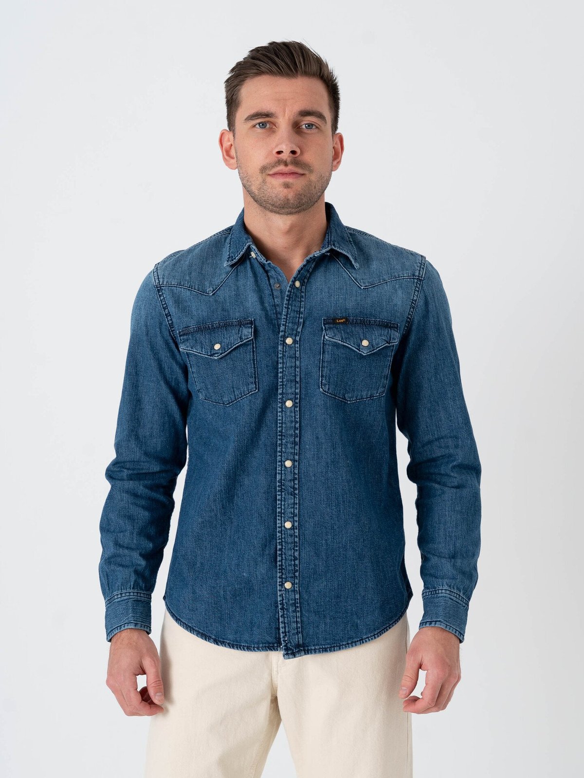 Lee Regular Western Shirt Blue