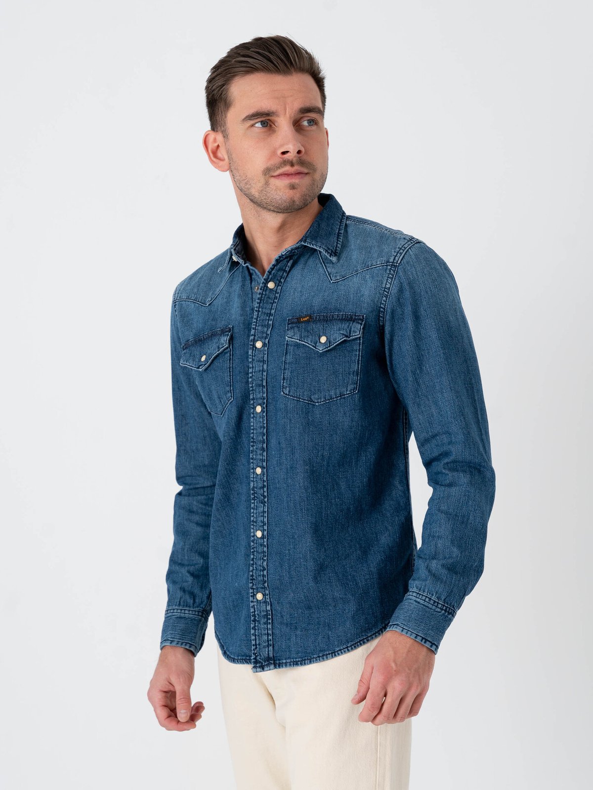 Lee Regular Western Shirt Blue