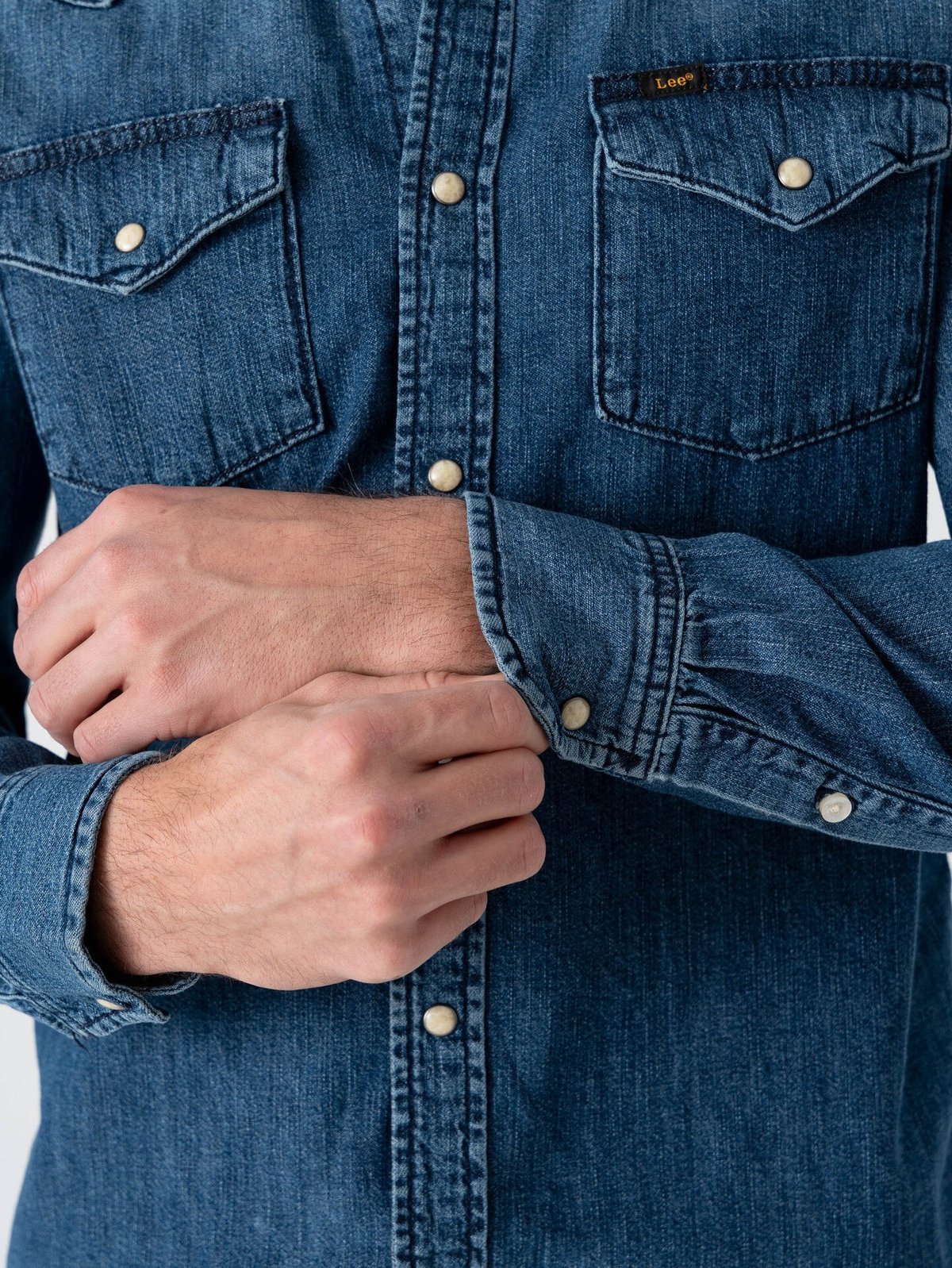 Lee Regular Western Shirt Blue