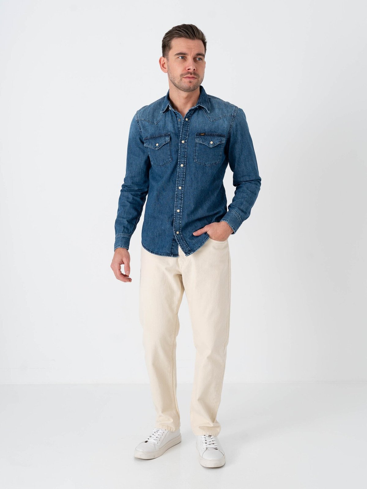 Lee Regular Western Shirt Blue