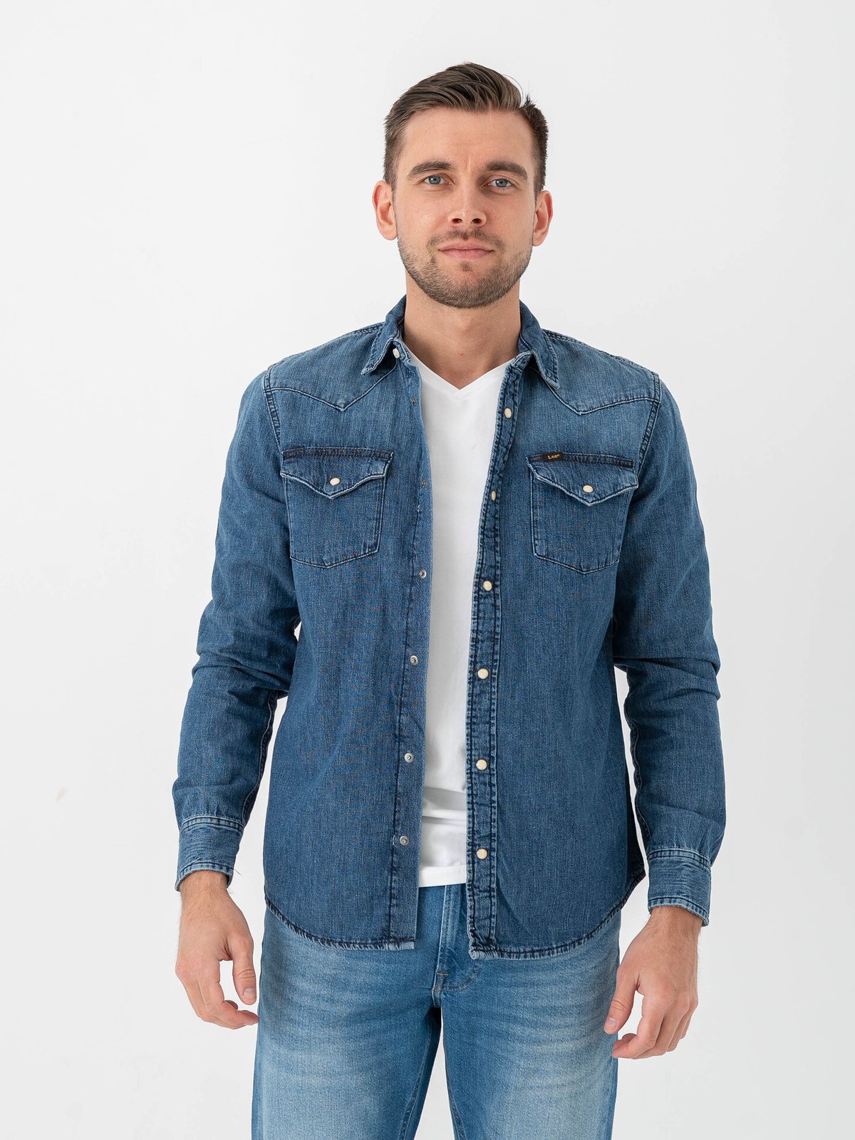 Lee Regular Western Shirt Blue
