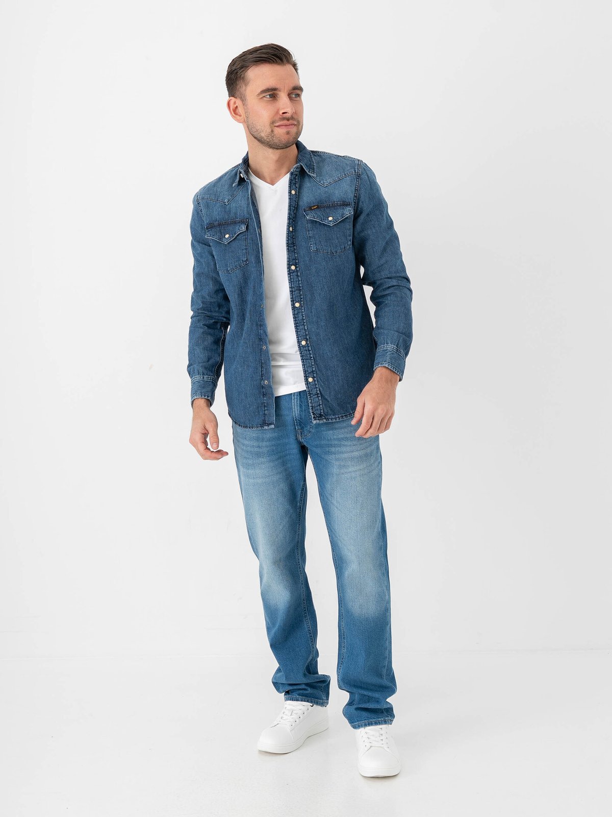 Lee Regular Western Shirt Blue