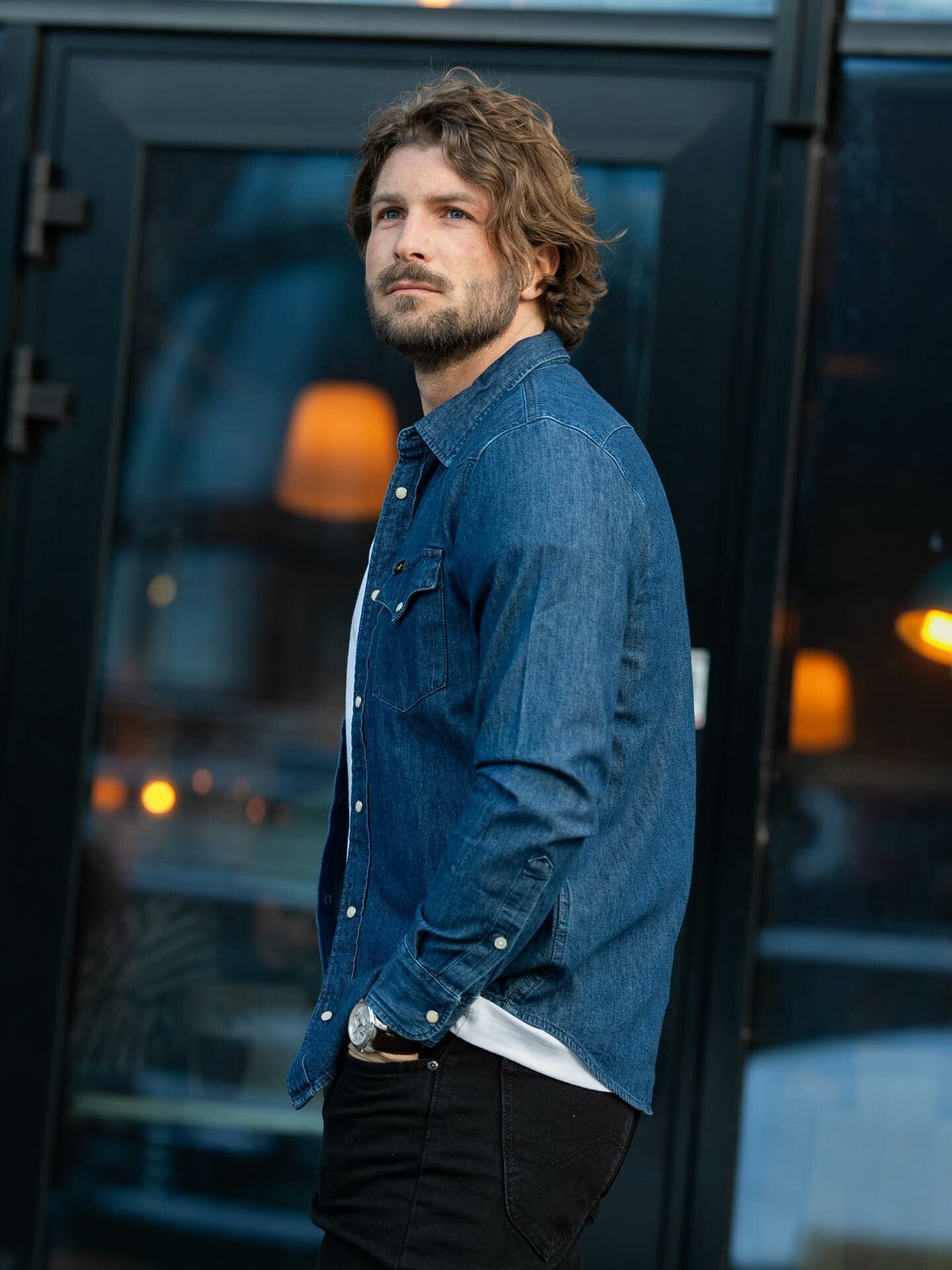 Lee Regular Western Shirt Mid Stone