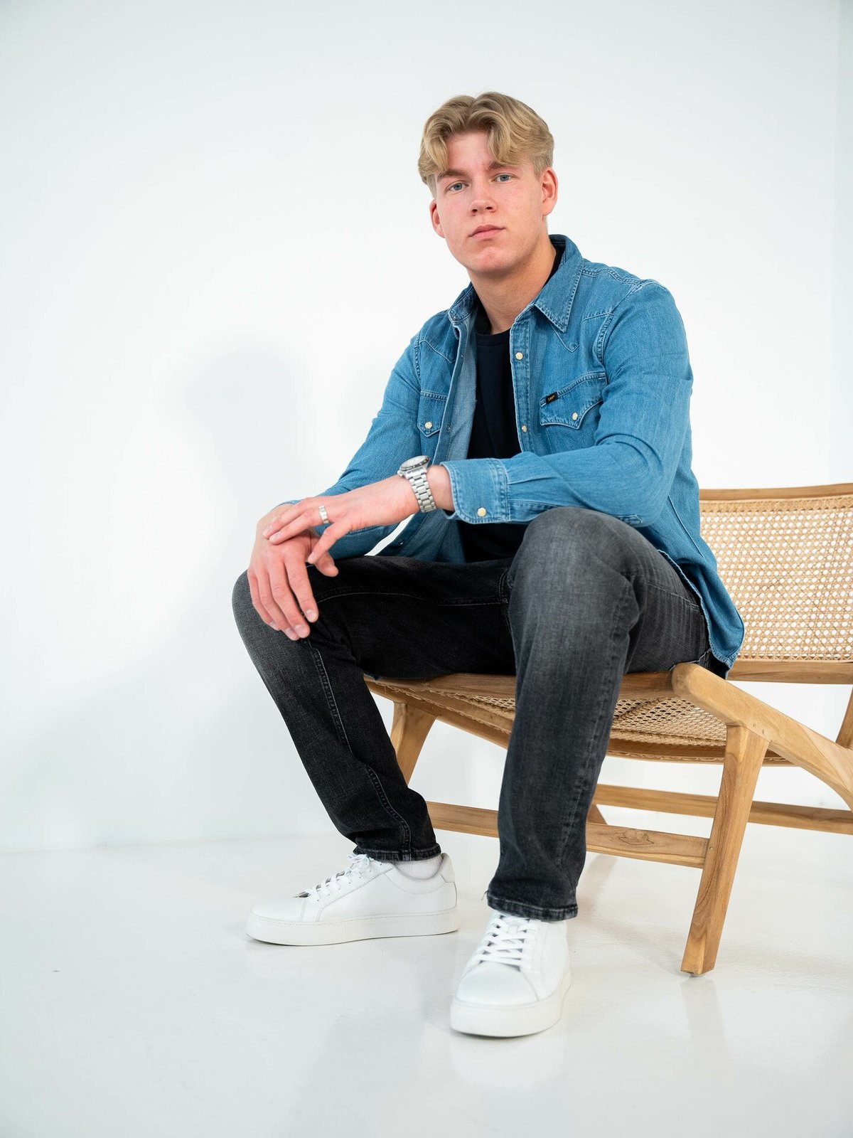 Lee Regular Western Shirt Shasta Blue