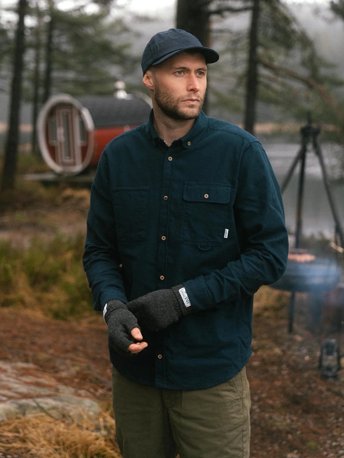 Lakor Moleskin Shirt Blueberry