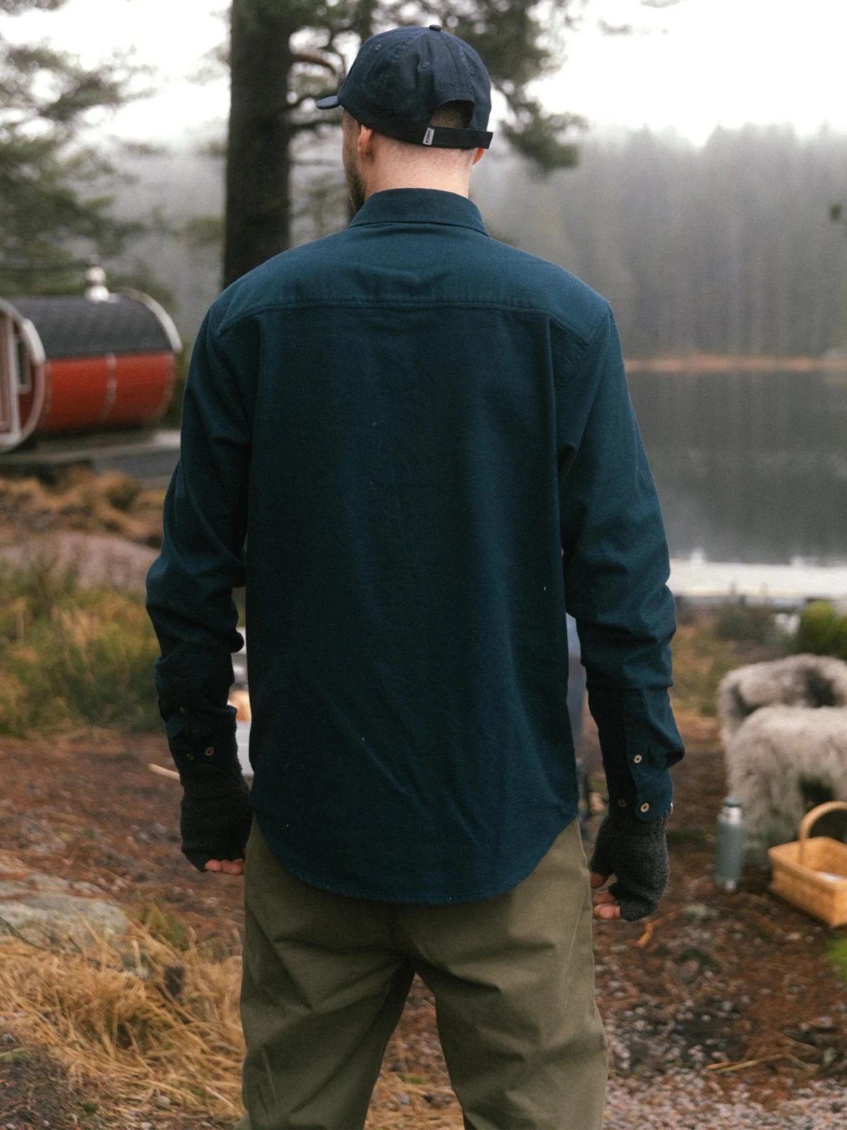 Lakor Moleskin Shirt Blueberry