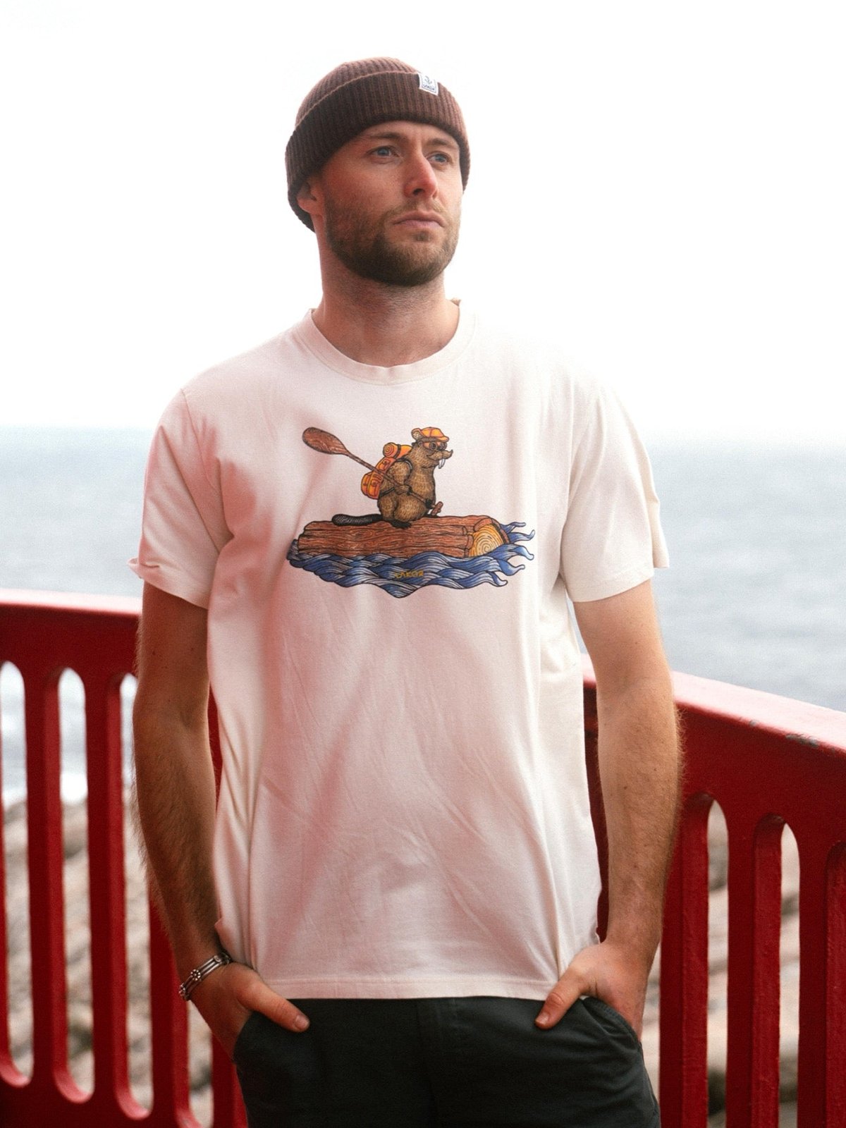 Lakor Beaver Rafting T-shirt Rainy Day