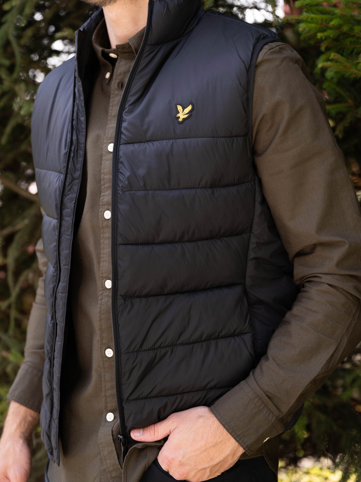 Lyle & Scott Wadded Gilet Dark Navy