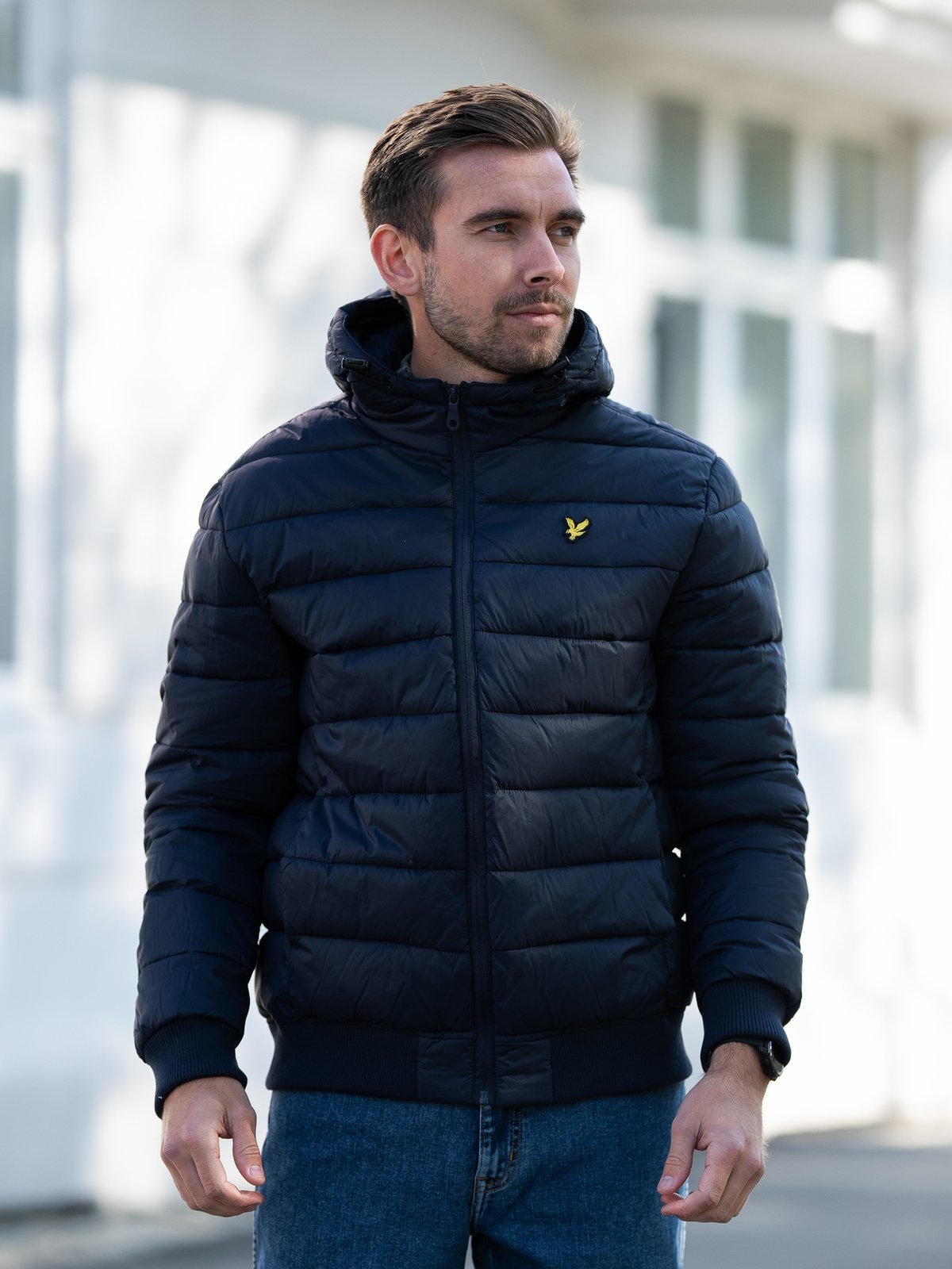 Lyle & Scott Wadded Jacket Dark Navy