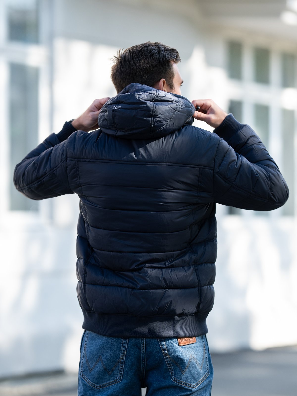 Lyle & Scott Wadded Jacket Dark Navy