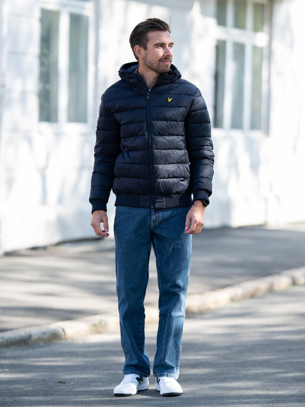 Lyle & Scott Wadded Jacket Dark Navy