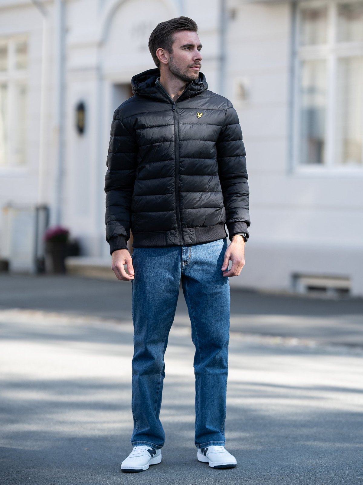 Lyle & Scott Wadded Jacket Jet Black