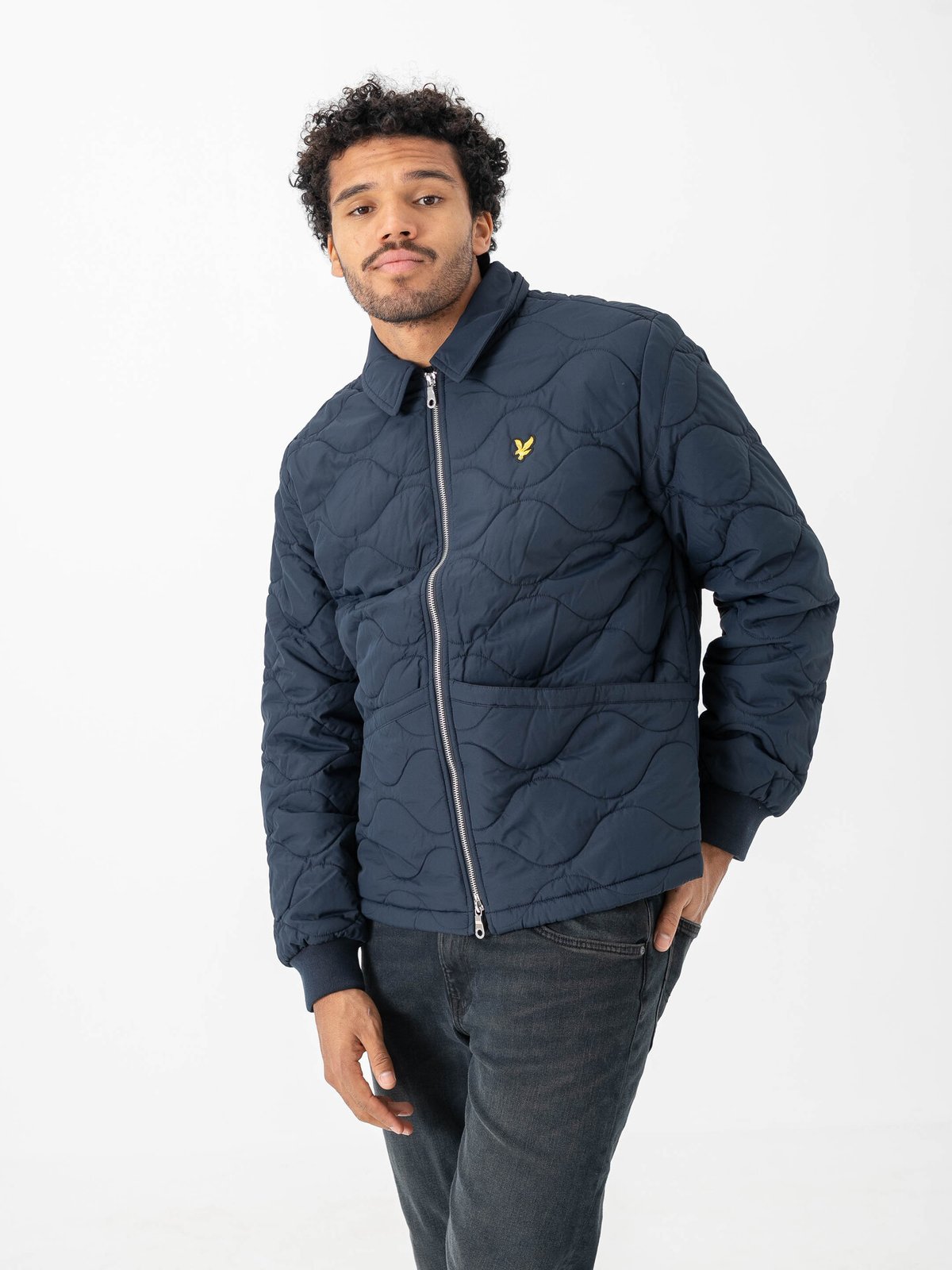 Lyle & Scott Quilted Ripstop Jacket Dark Navy