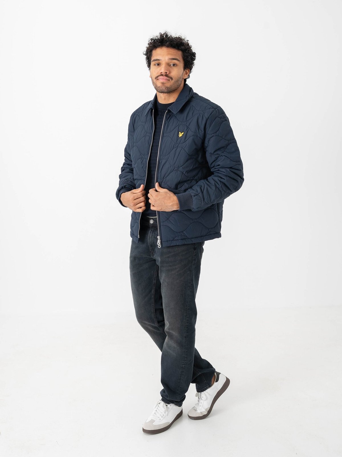 Lyle & Scott Quilted Ripstop Jacket Dark Navy