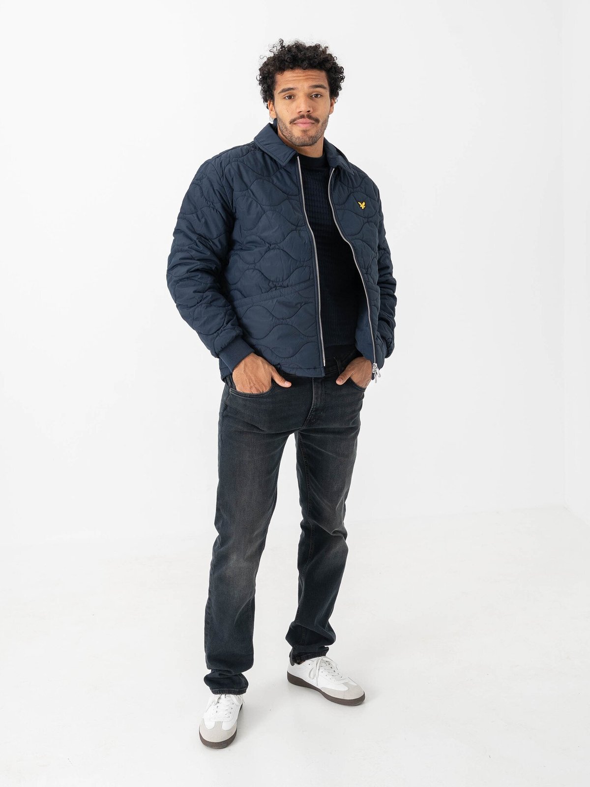 Lyle & Scott Quilted Ripstop Jacket Dark Navy