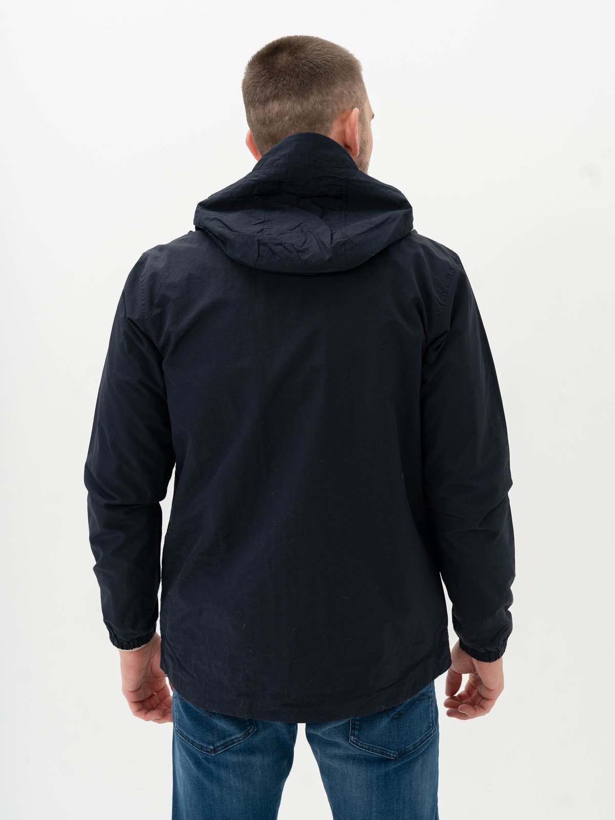 Lyle & Scott Zip Through Hooded Jacket Dark Navy