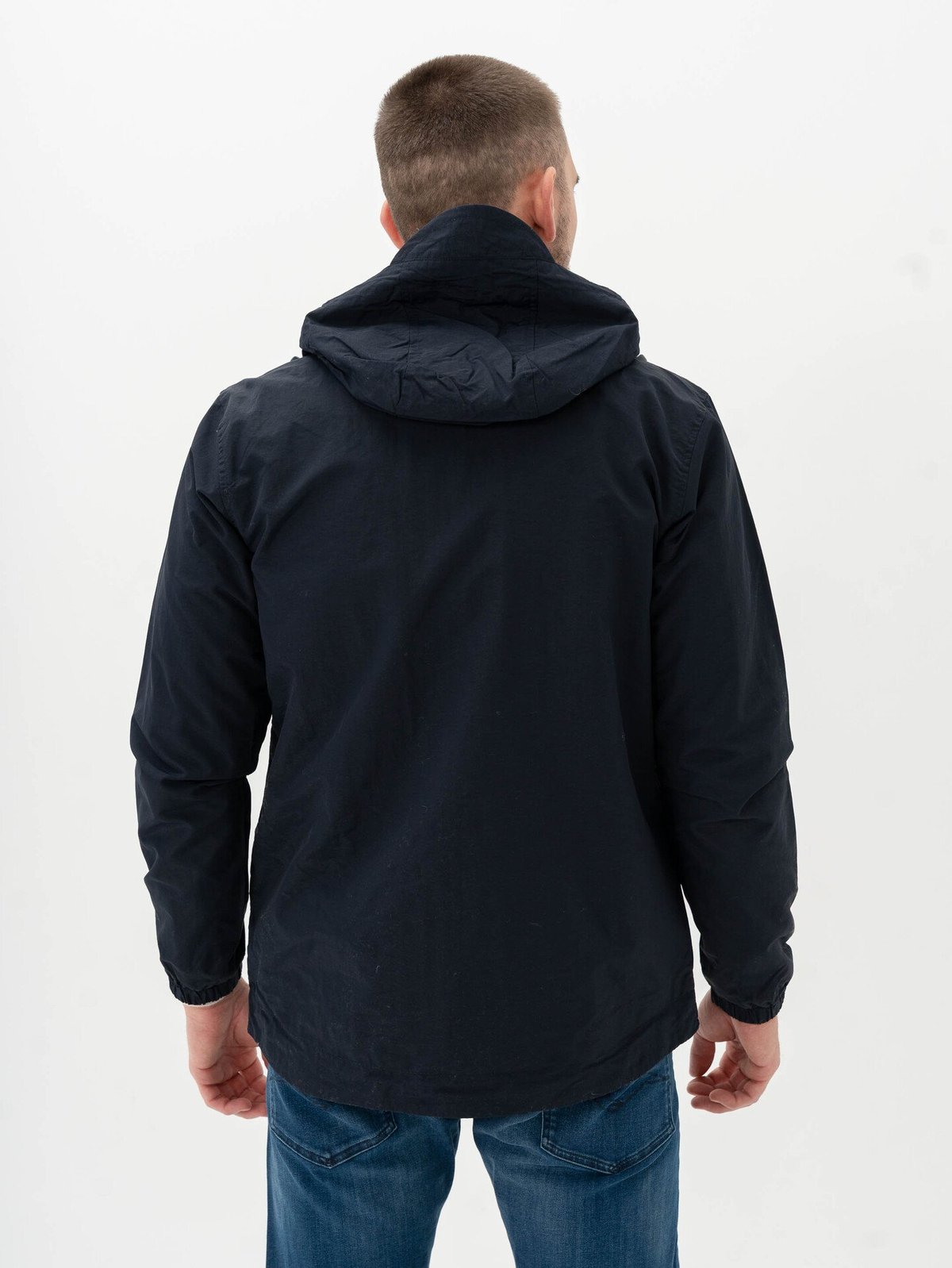 Lyle & Scott Zip Through Hooded Jacket Dark Navy