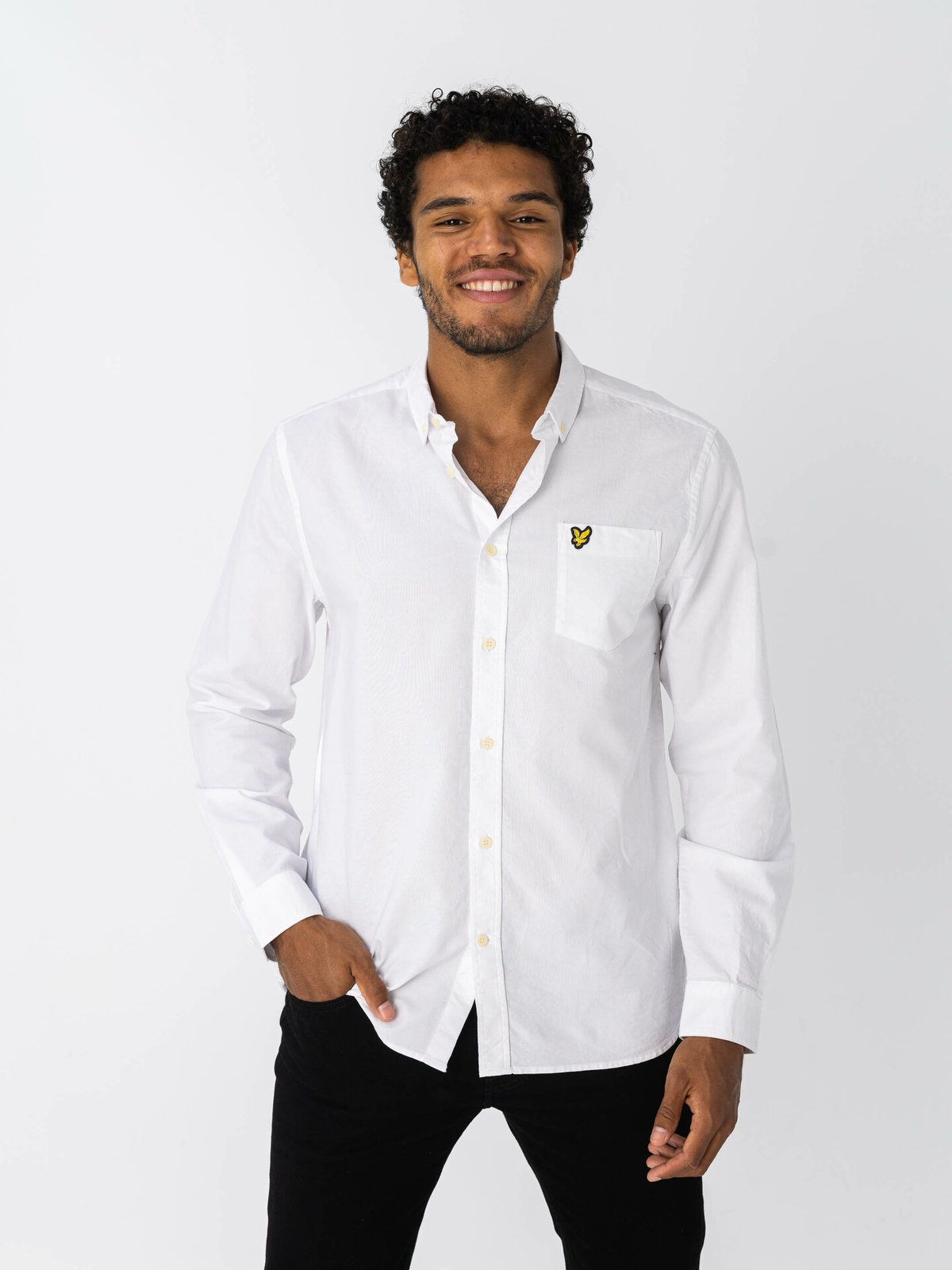 Lyle & Scott Regular Fit Light Weight Oxford Shirt White