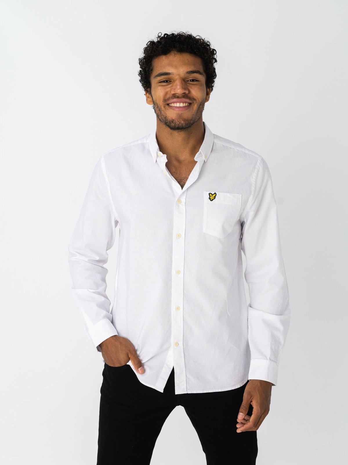 Lyle & Scott Regular Fit Light Weight Oxford Shirt White