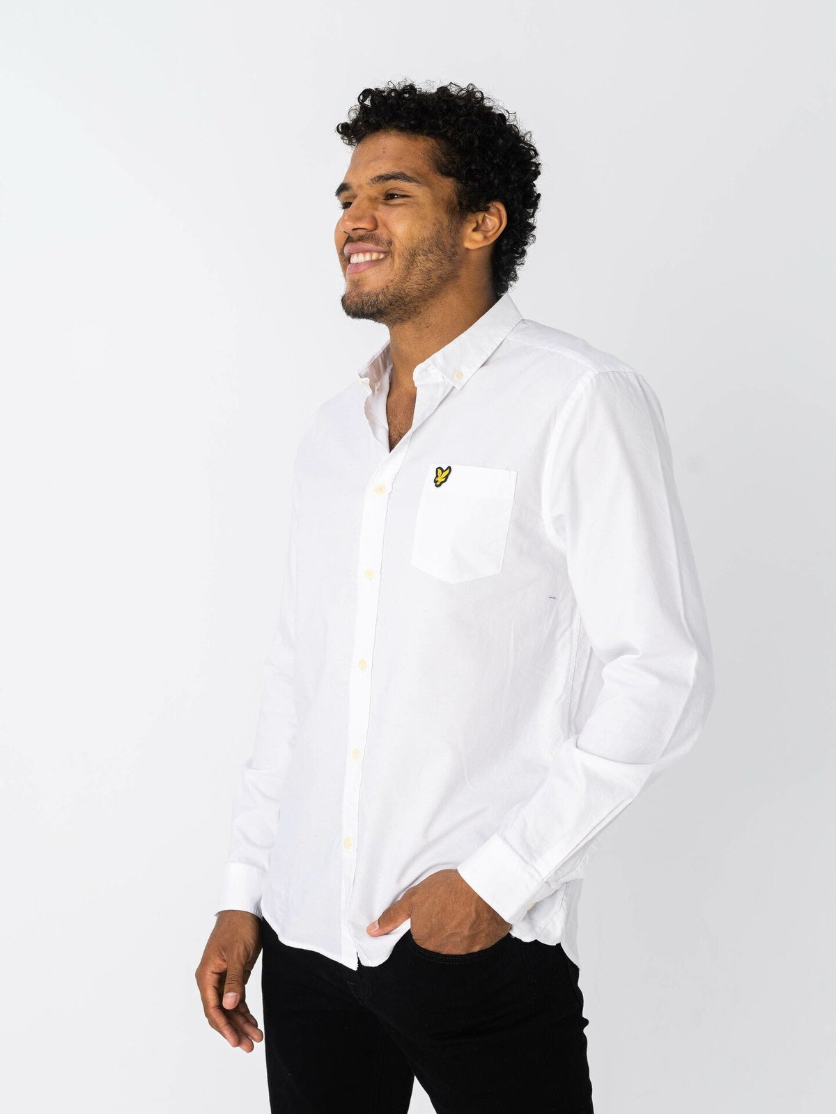Lyle & Scott Regular Fit Light Weight Oxford Shirt White