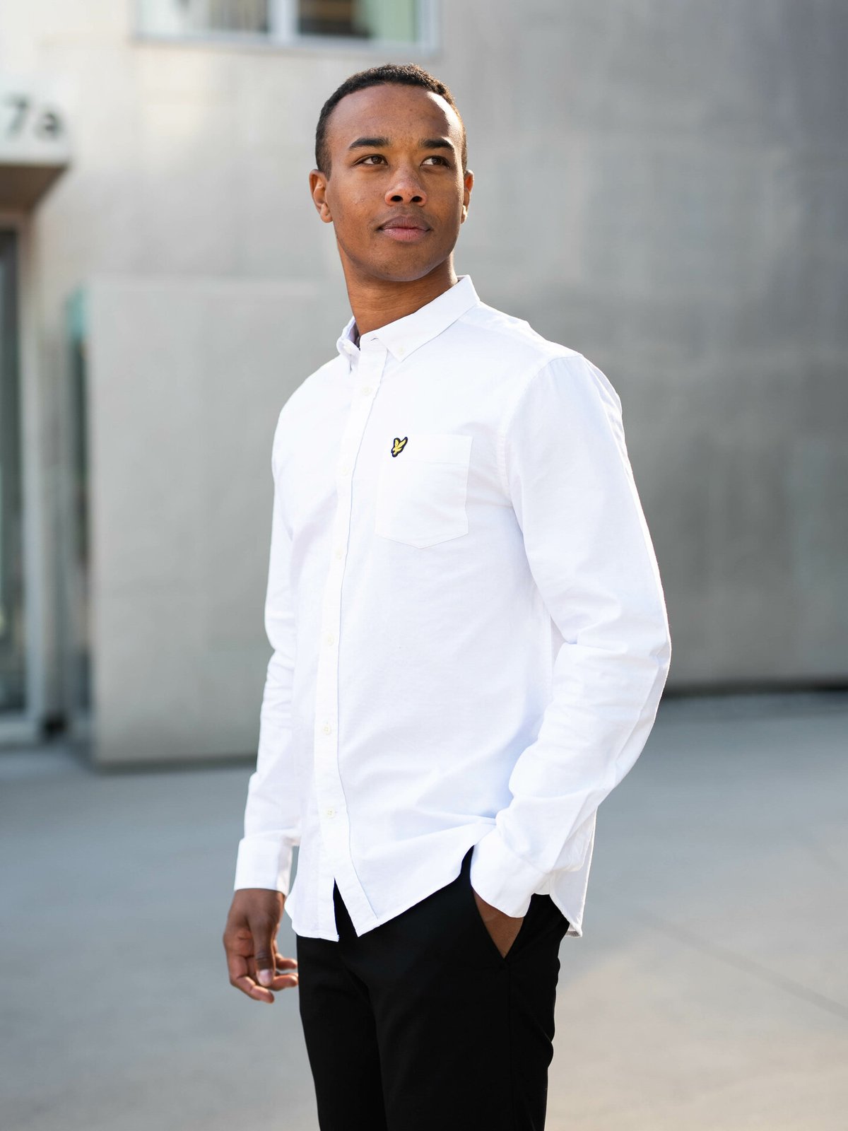 Lyle & Scott Regular Fit Light Weight Oxford Shirt White