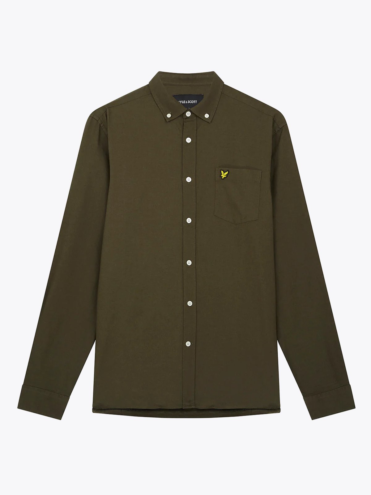 Lyle & Scott Regular Fit Light Weight Oxford Shirt Olive