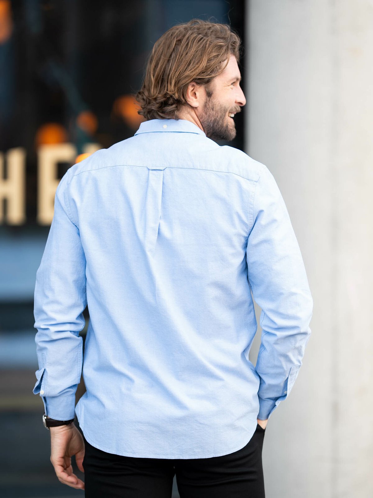 Lyle & Scott Regular Fit Light Weight Oxford Shirt Riviera